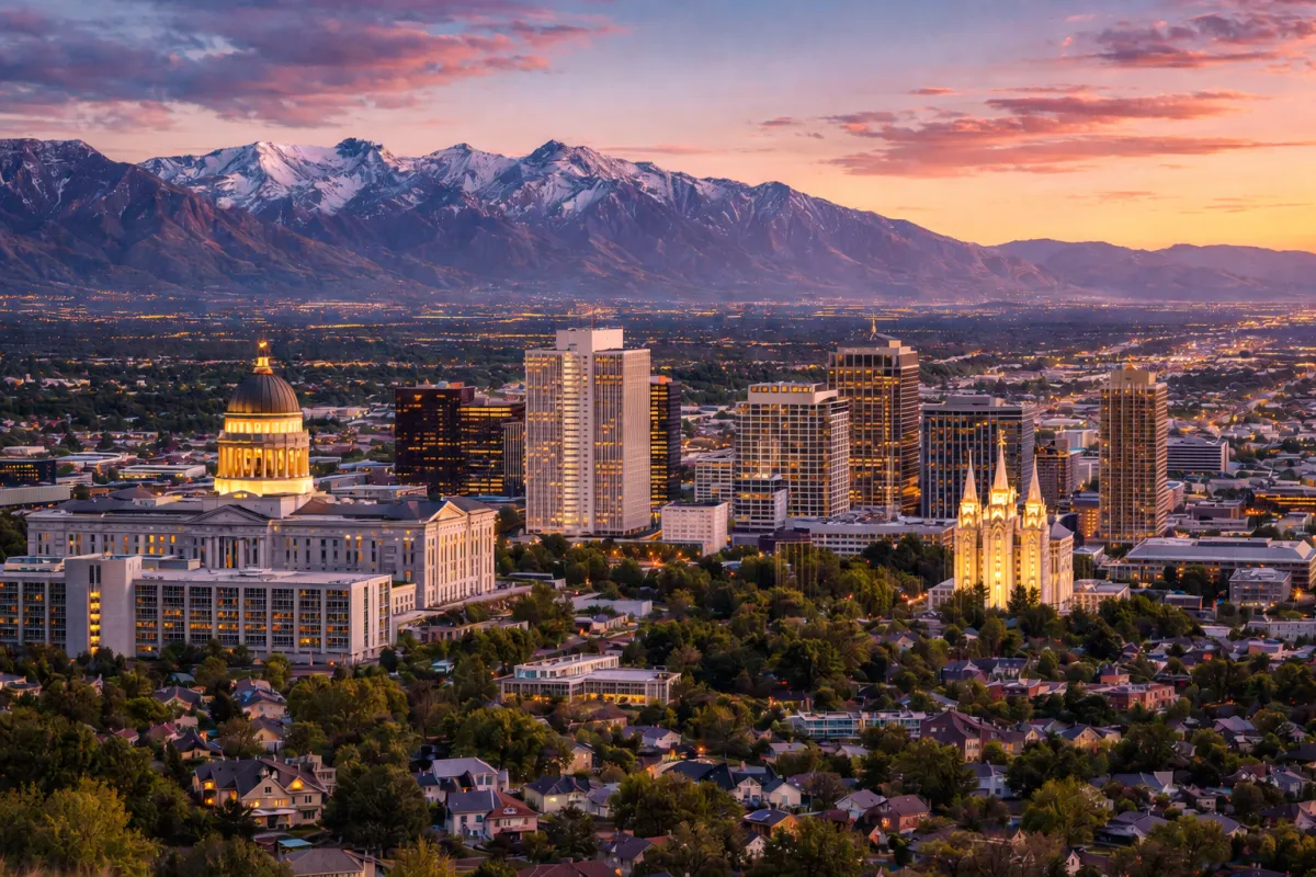 Salt Lake City Skyline AI