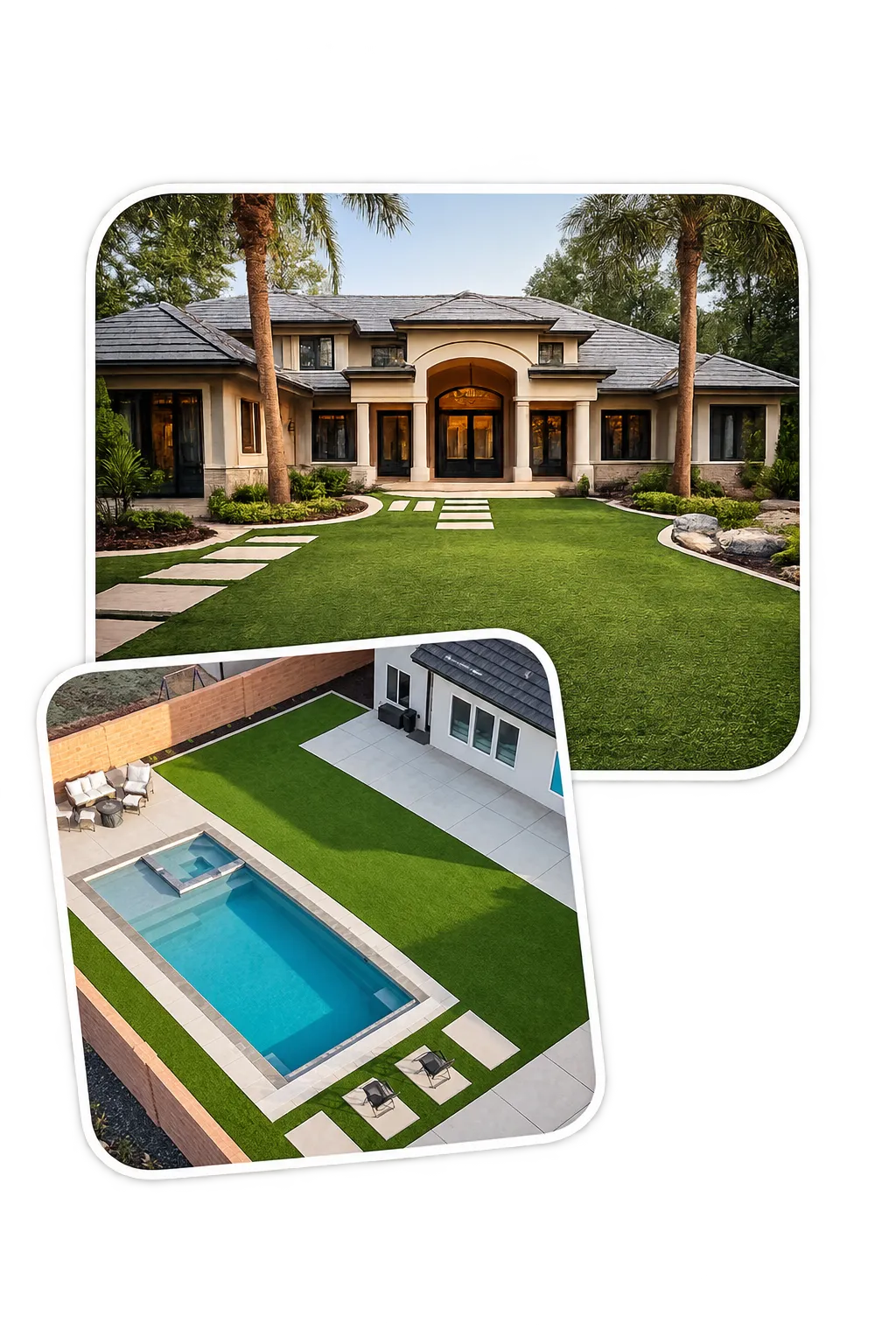 Residential turf installation and hardscape in saint george UT