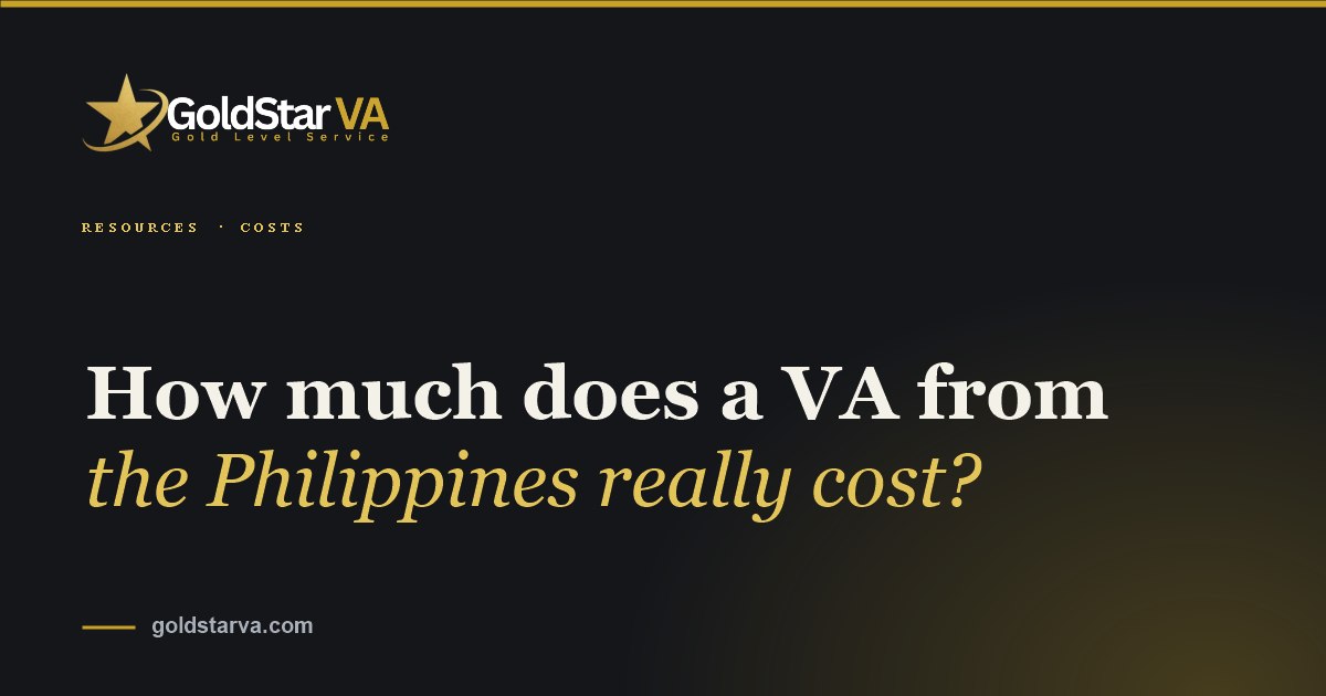 How Much Does a Virtual Assistant from the Philippines Cost?