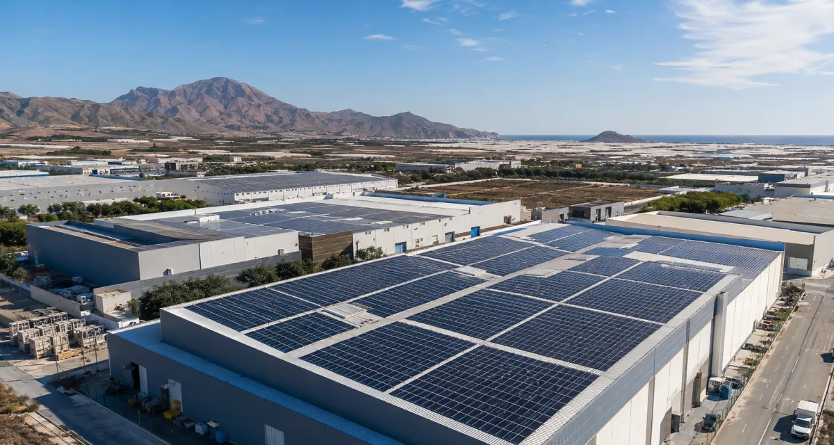 paneles solares para empresa industrial en Almería
