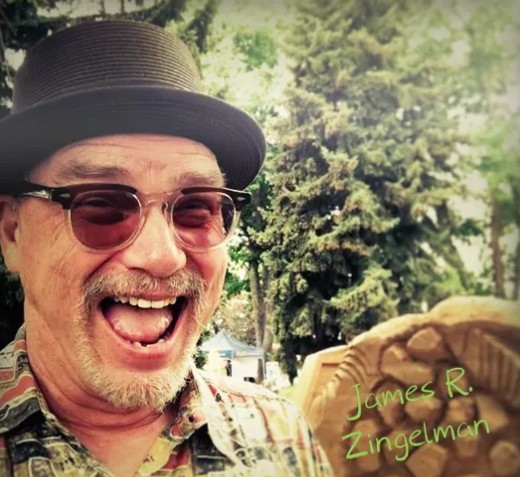 Rusty Z in his signature beatnik beret and retro sunglasses