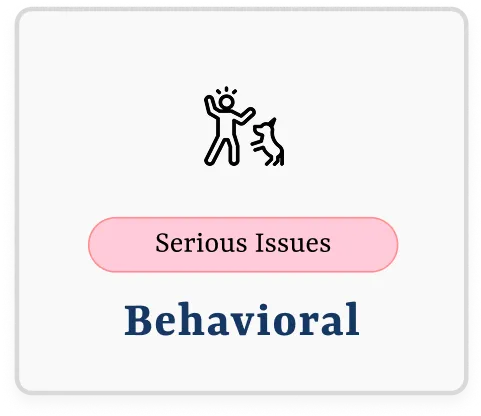 Behavioral Dog Training Selection Card