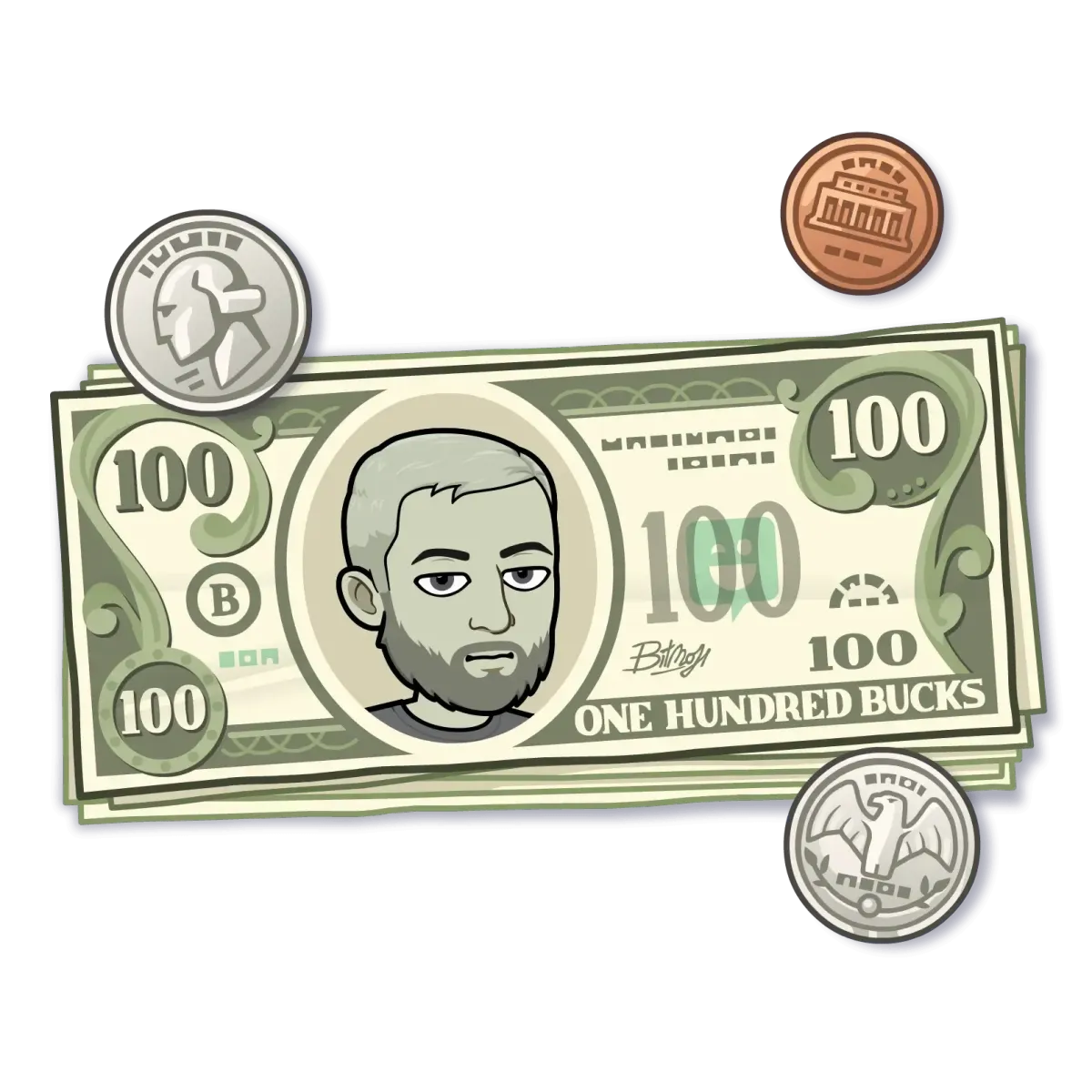 Bitmoji - Cash