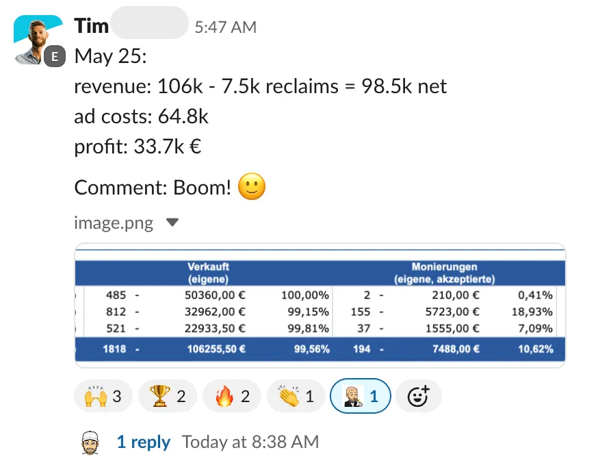 Sterling Wong Slack thread