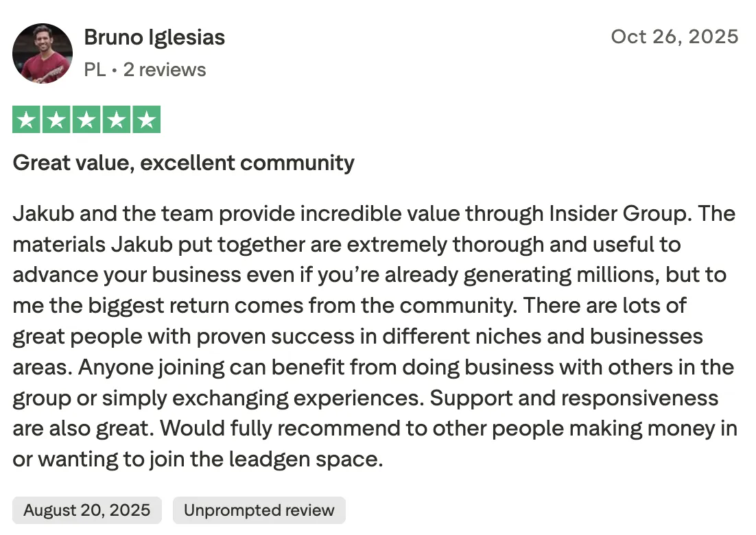 insider group review