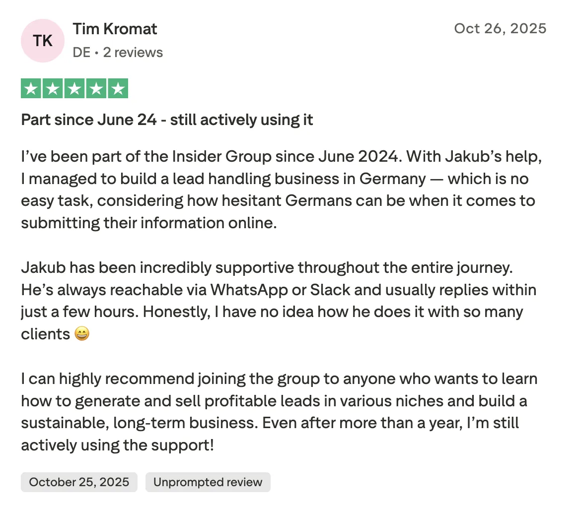 insider group review