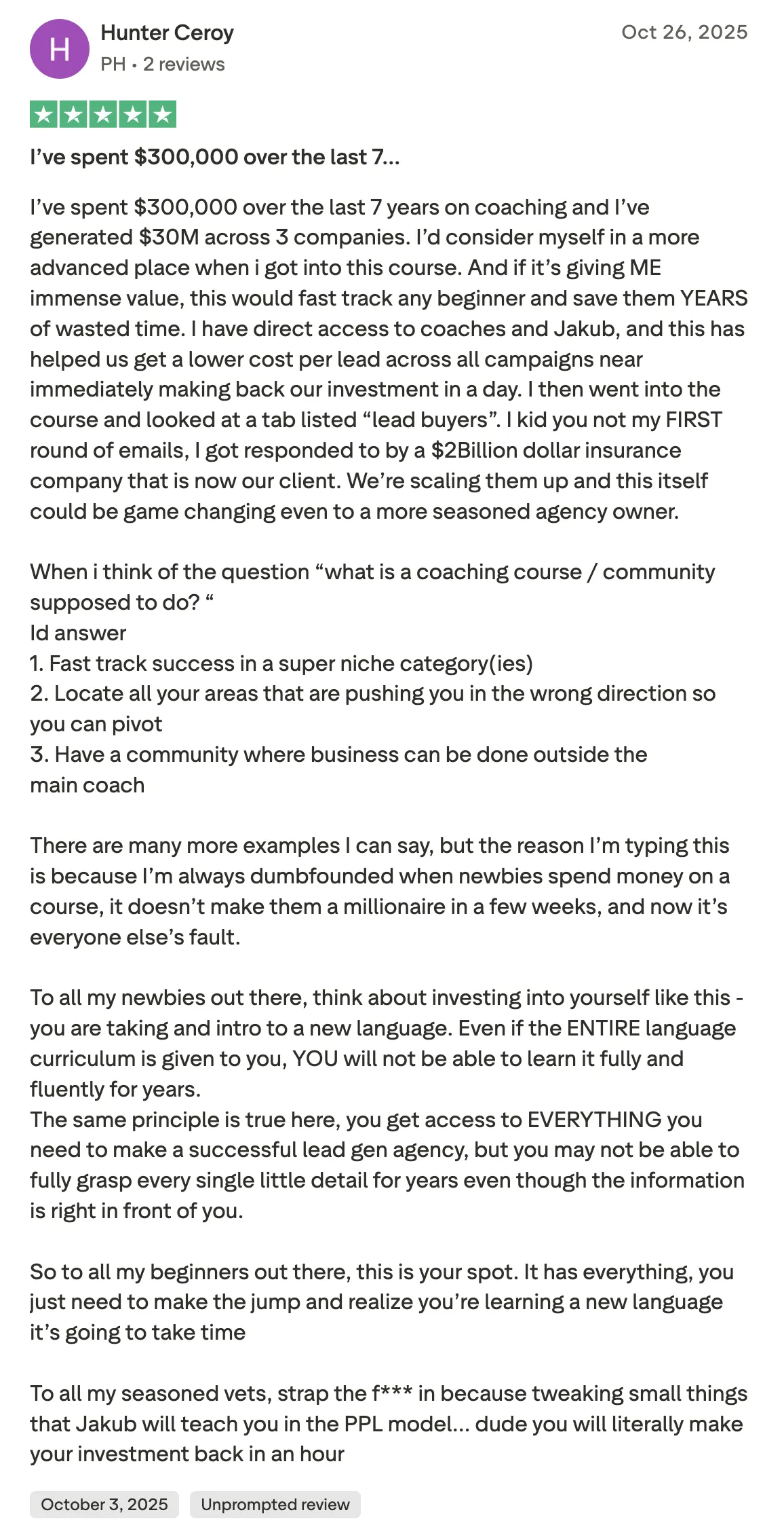 insider group review