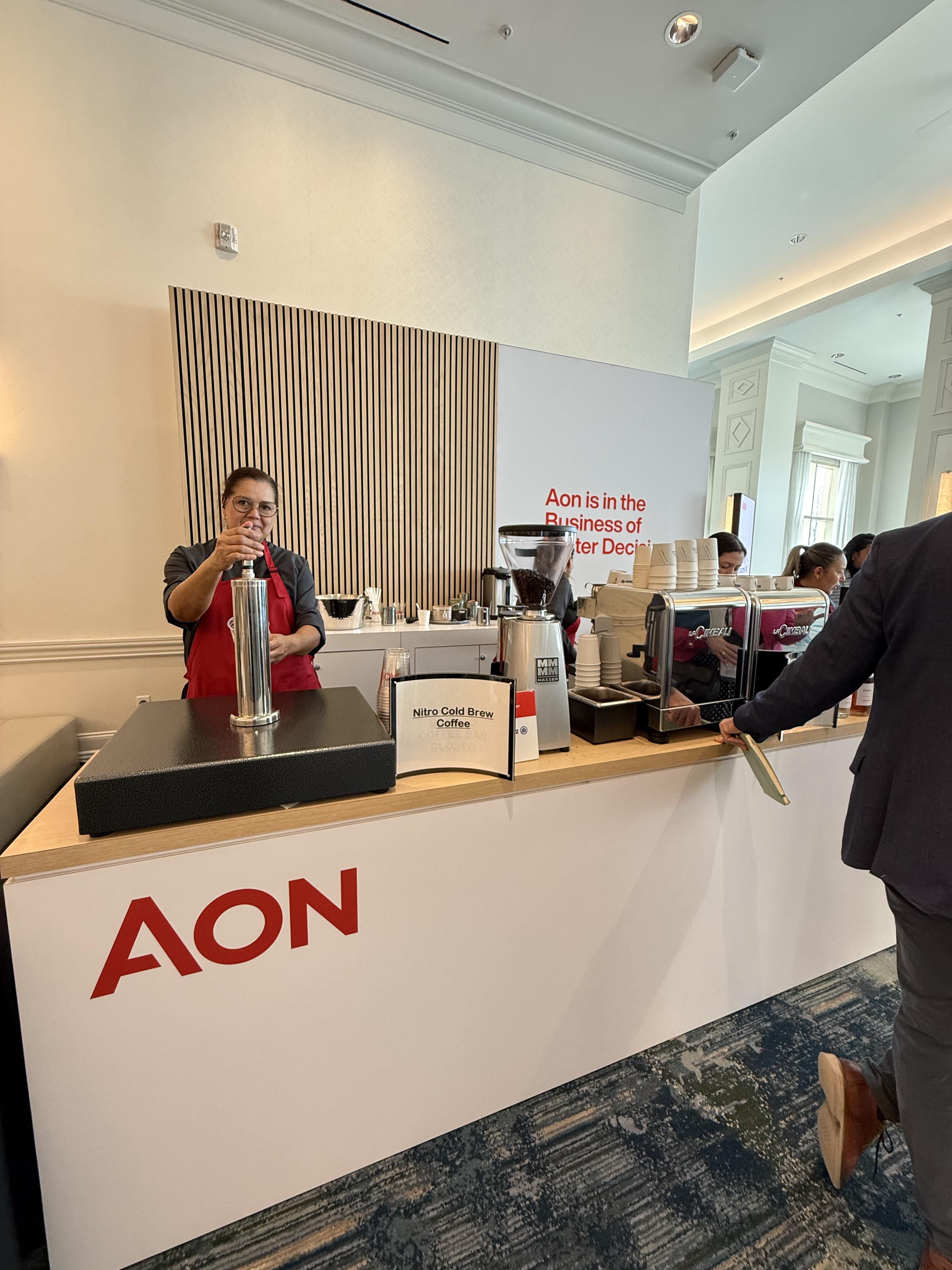 Nitro Cold Brew Coffee On Tap for exhibit booths at Trade Shows
