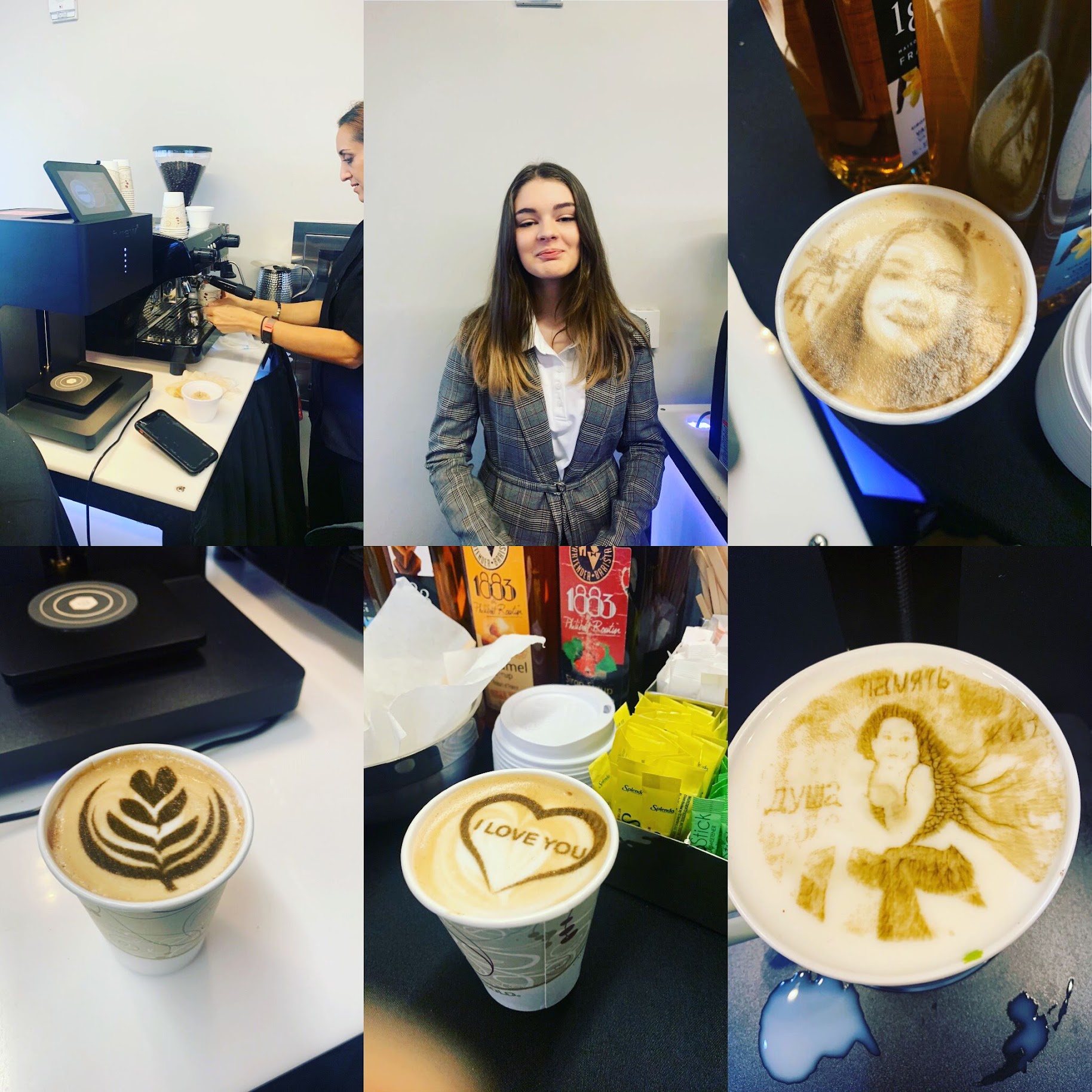 Latte art printer for lgos, photos and more