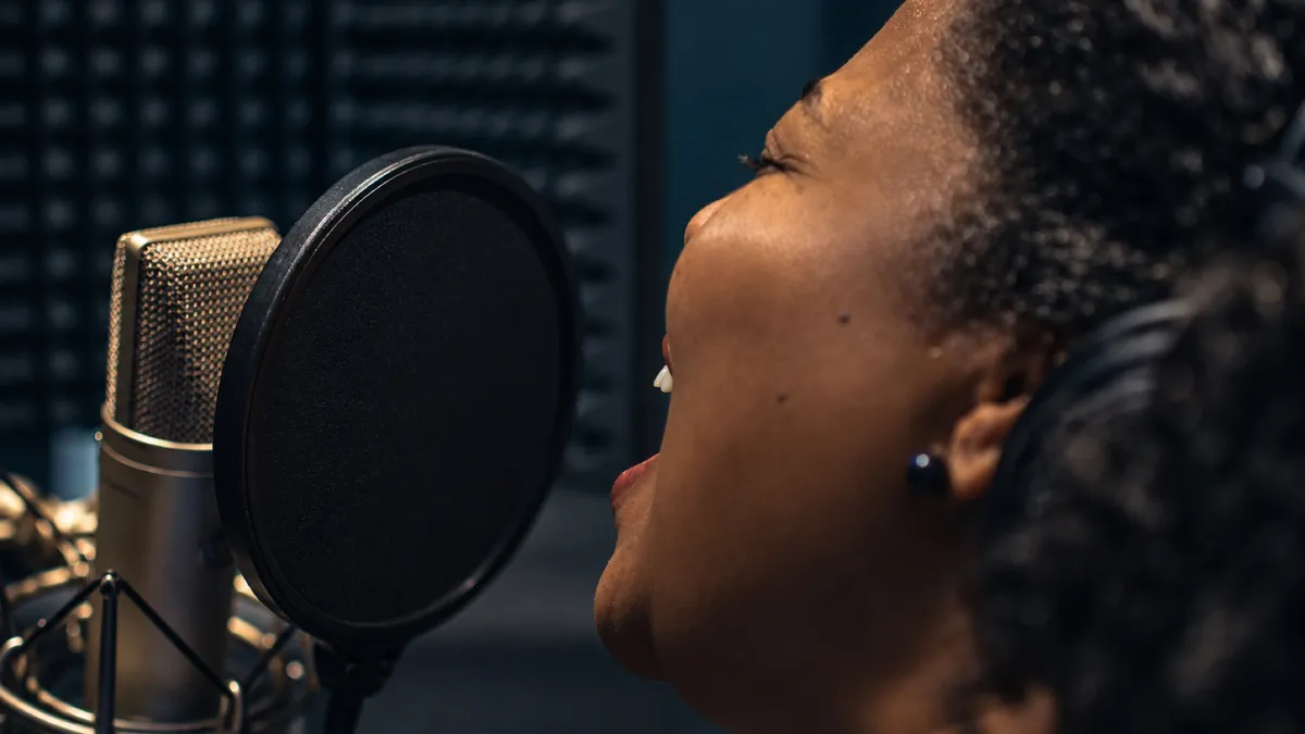 Audio recording studio — detail shot