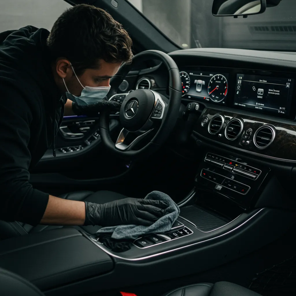 a man standing next to a car