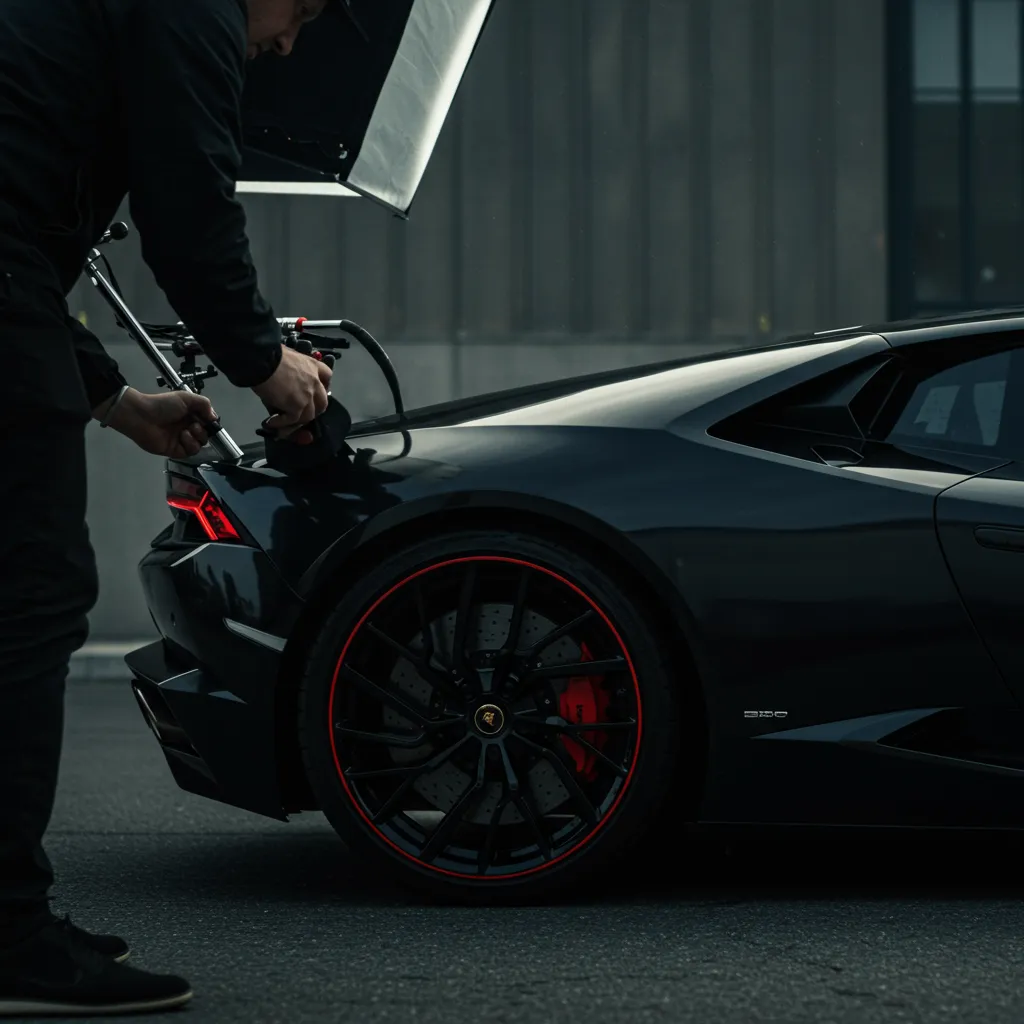 Close-up of metal gears and a handle.