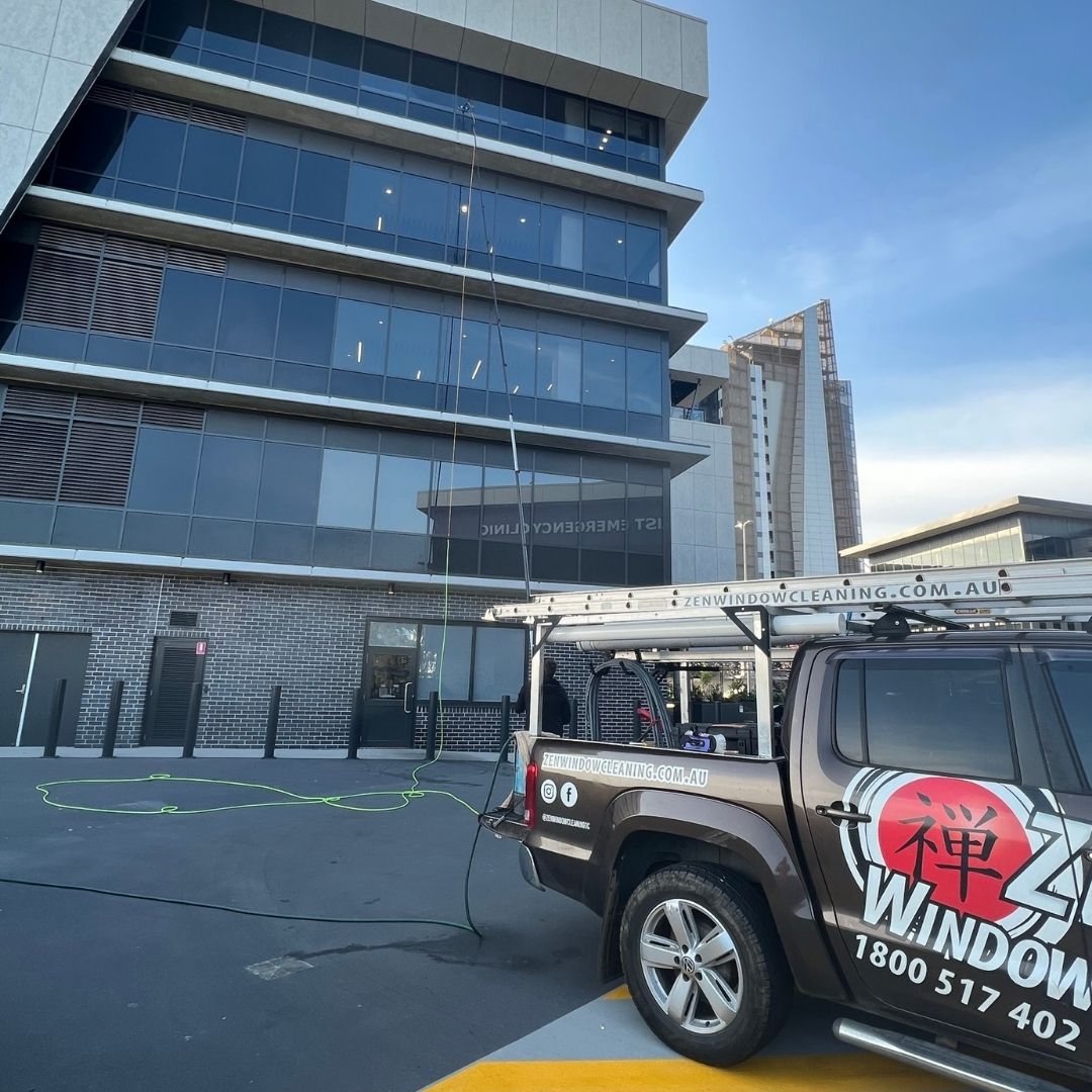 Sparkling clean windows on a Gold Coast home with sunlight streaming through