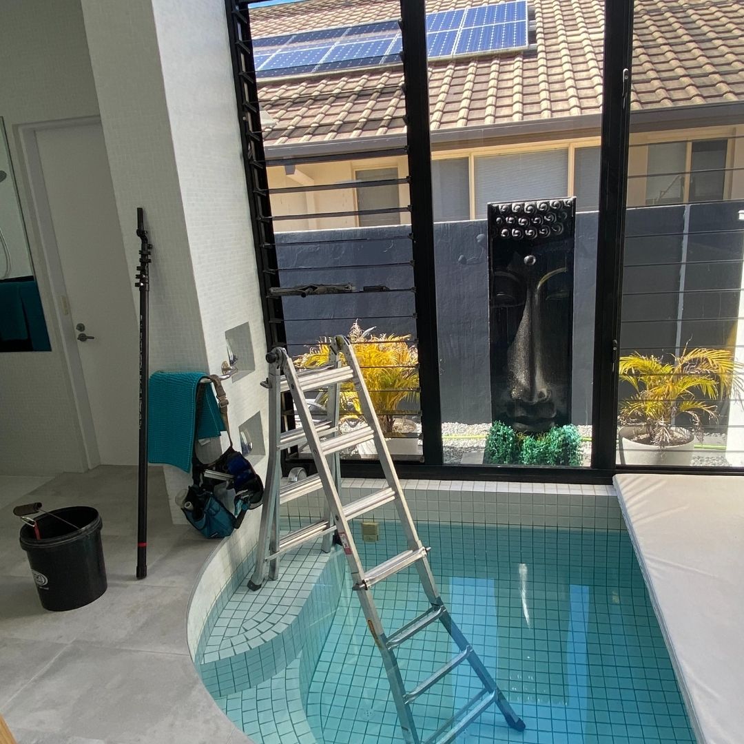 Interior and exterior window cleaning Gold Coast showing both sides of glass sparkling clean