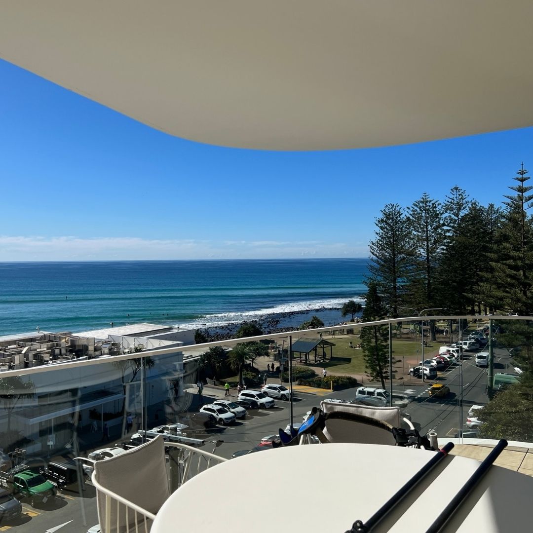 Beachfront property windows free of salt haze with clear coastal views