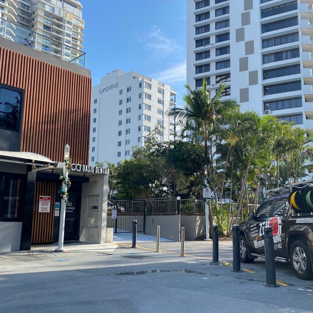 Retail shopping centre exterior cleaning Gold Coast common areas and facades