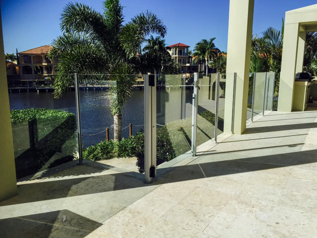 Residential window cleaning on a Gold Coast home with sparkling clean glass and streak-free finish