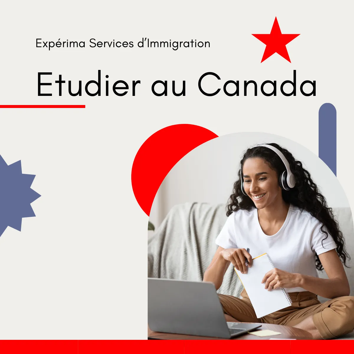 Demande de permis d'études pour étudier au Qébec ou dans le reste du Canada avec Expérima