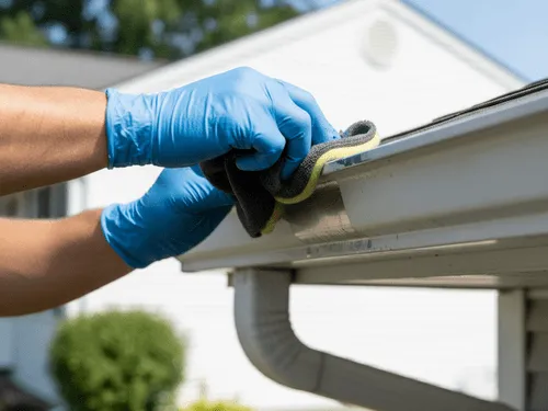 Upper Arlington, OH Exterior Gutter Polishing