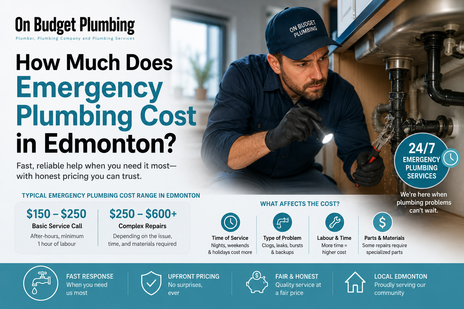 How Much Does Emergency Plumbing Cost in Edmonton?