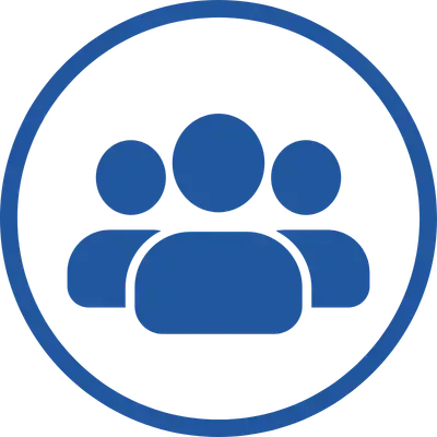 Icon of 3 people in a circle