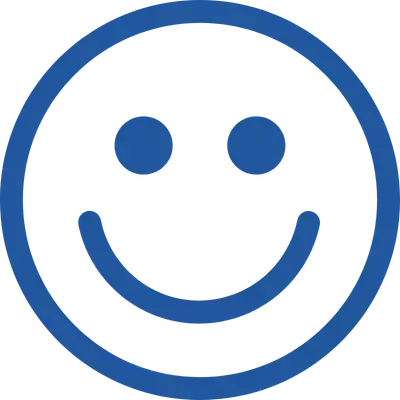 icon of blue smiley face