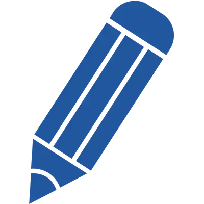 blue pencil