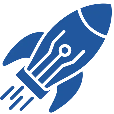 blue rocket