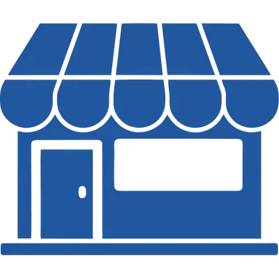 blue storefront