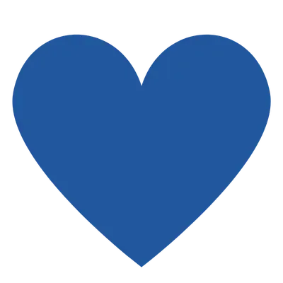 Blue heart icon