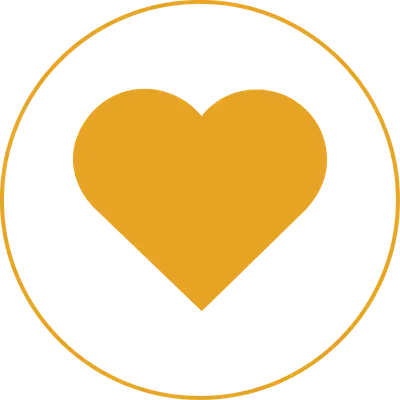 Orange heart icon