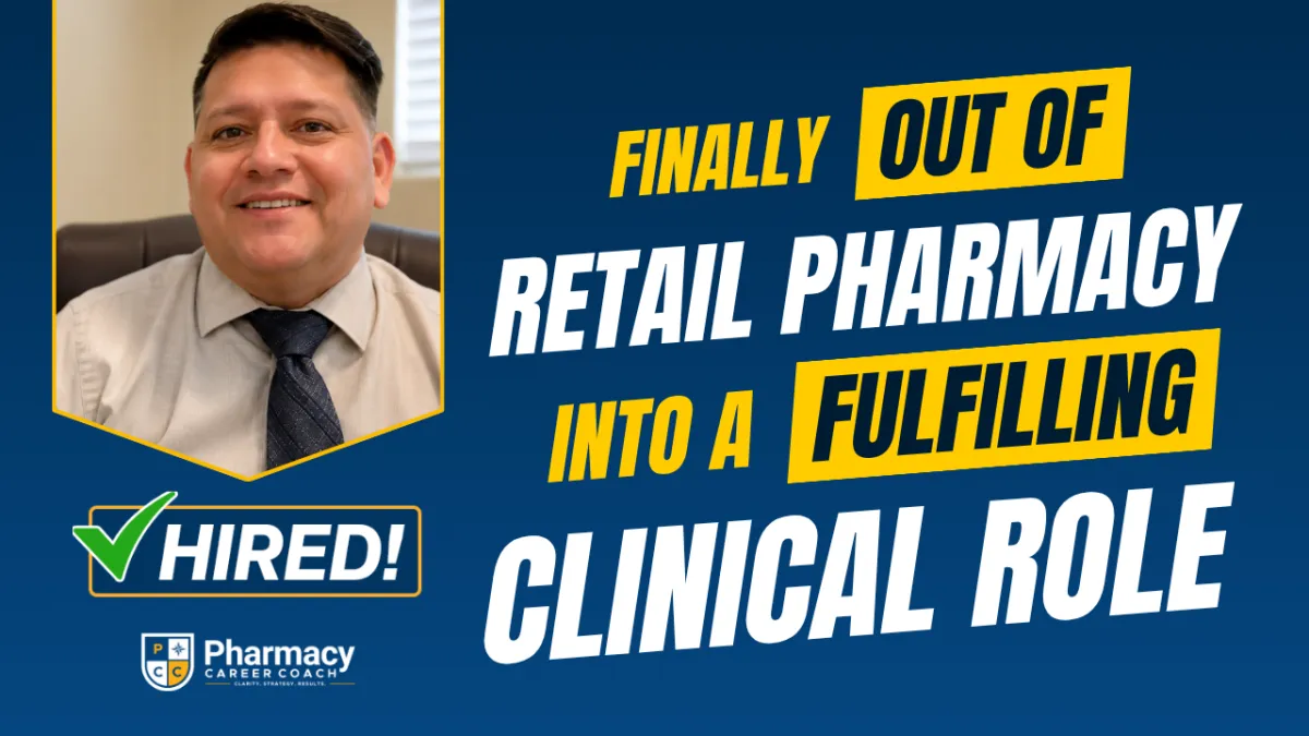 How Jorge FINALLY Escaped Retail Pharmacy (...see how he did this after 14 years in retail!)