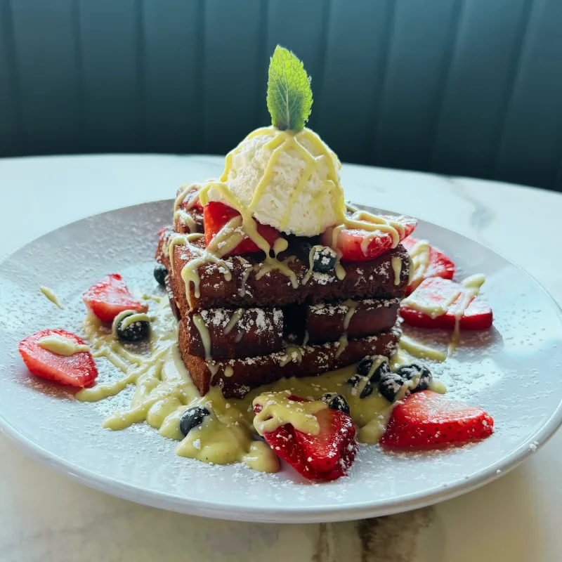 French Toast Sticks brunch menu item at Easy Like Sunday in Greensboro NC