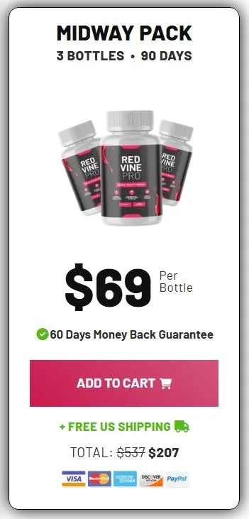 Redvine Pro Three Bottle