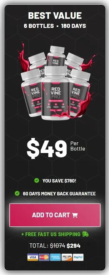 Redvine Pro Six Bottle
