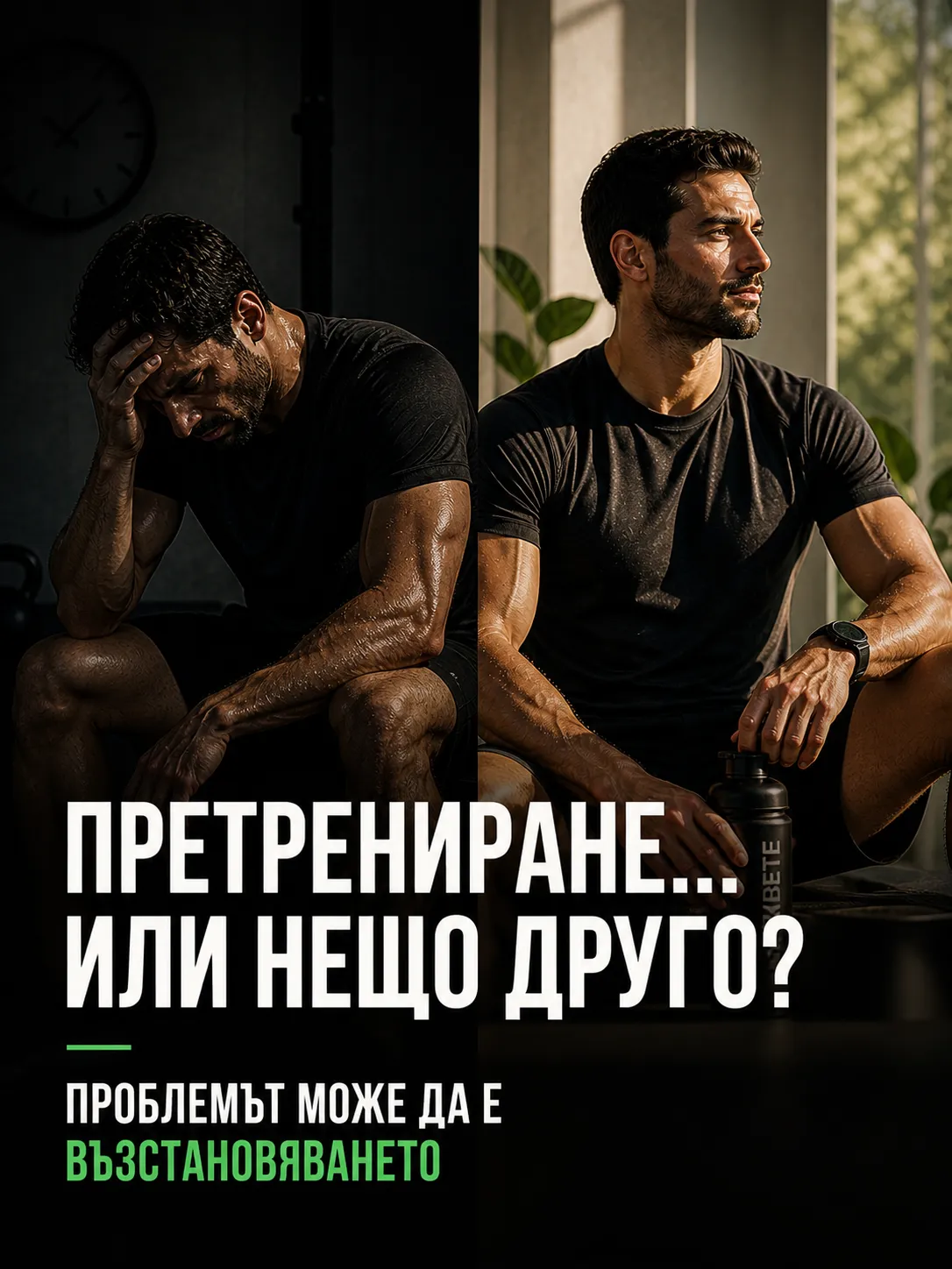 двама мъже единият изморен другият възстановен