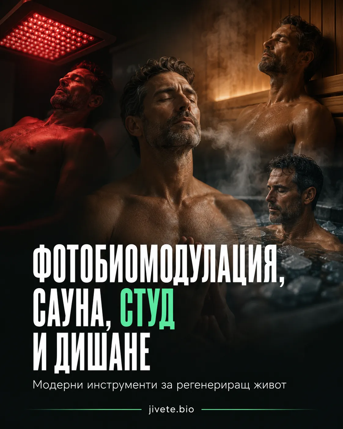 Фотобиомодулация, сауна, студ и дишане: модерни инструменти за жив