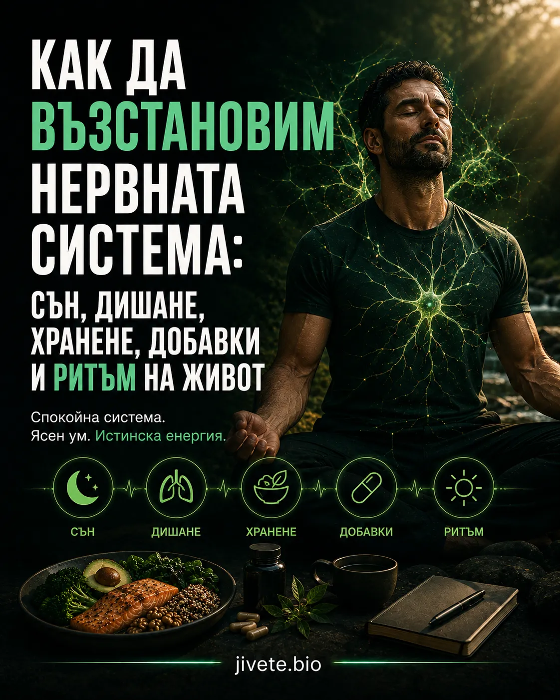 Как да възстановим нервната система: сън, дишане, хранене, добавки и ритъм на живот