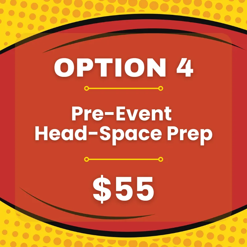 Vintage comic-style graphic: Option 4 Worlds VIP Performance Package for pros and multi-division dancers