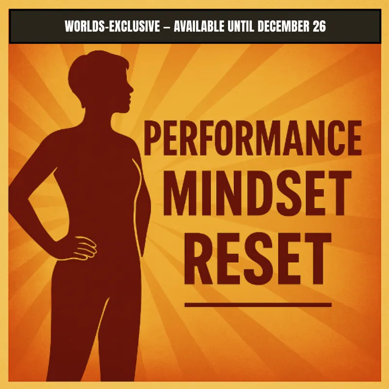 Vintage comic-style graphic: Option 4 Worlds VIP Performance Package for pros and multi-division dancers