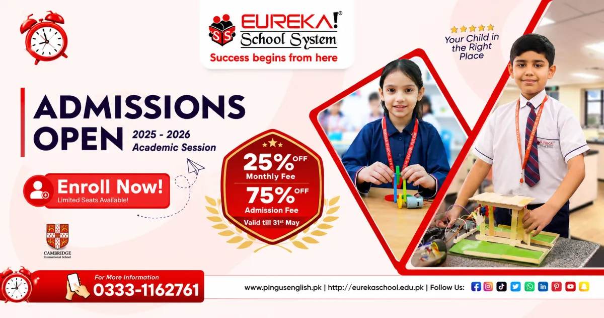 May Admission Offer 2026 | 75% OFF Admission | Eureka School System