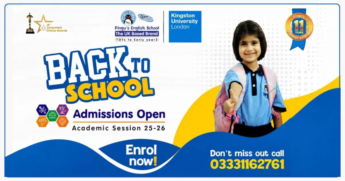 Back to School 2025 | Admissions Open | Pingu's English School
