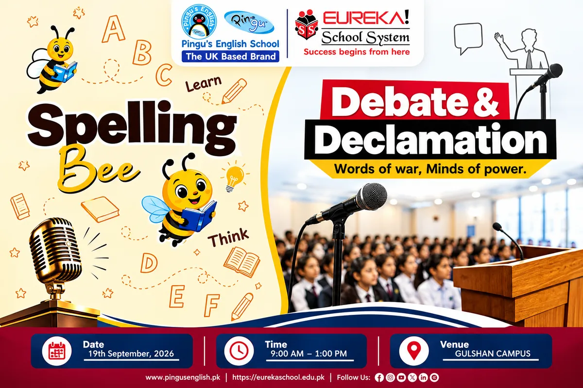 Pingu's English School & Eureka School System Gulshan Block 7 Spelling Bee Debate & Declamation Contest 