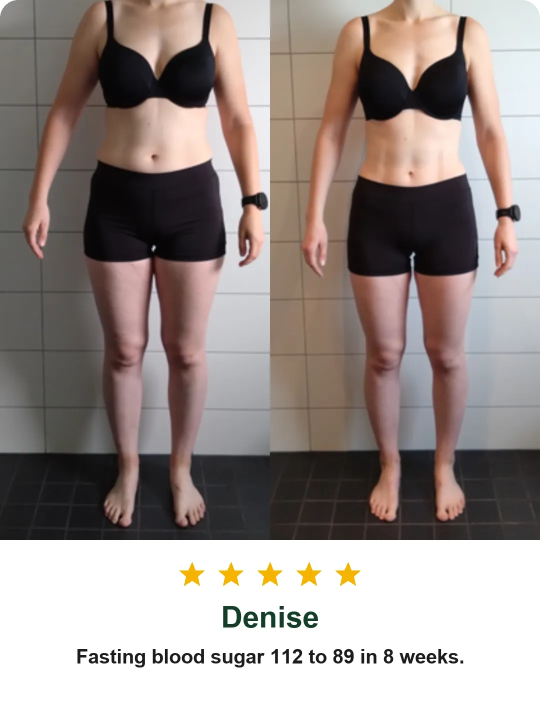 Client message describing feeling healthy and energetic again