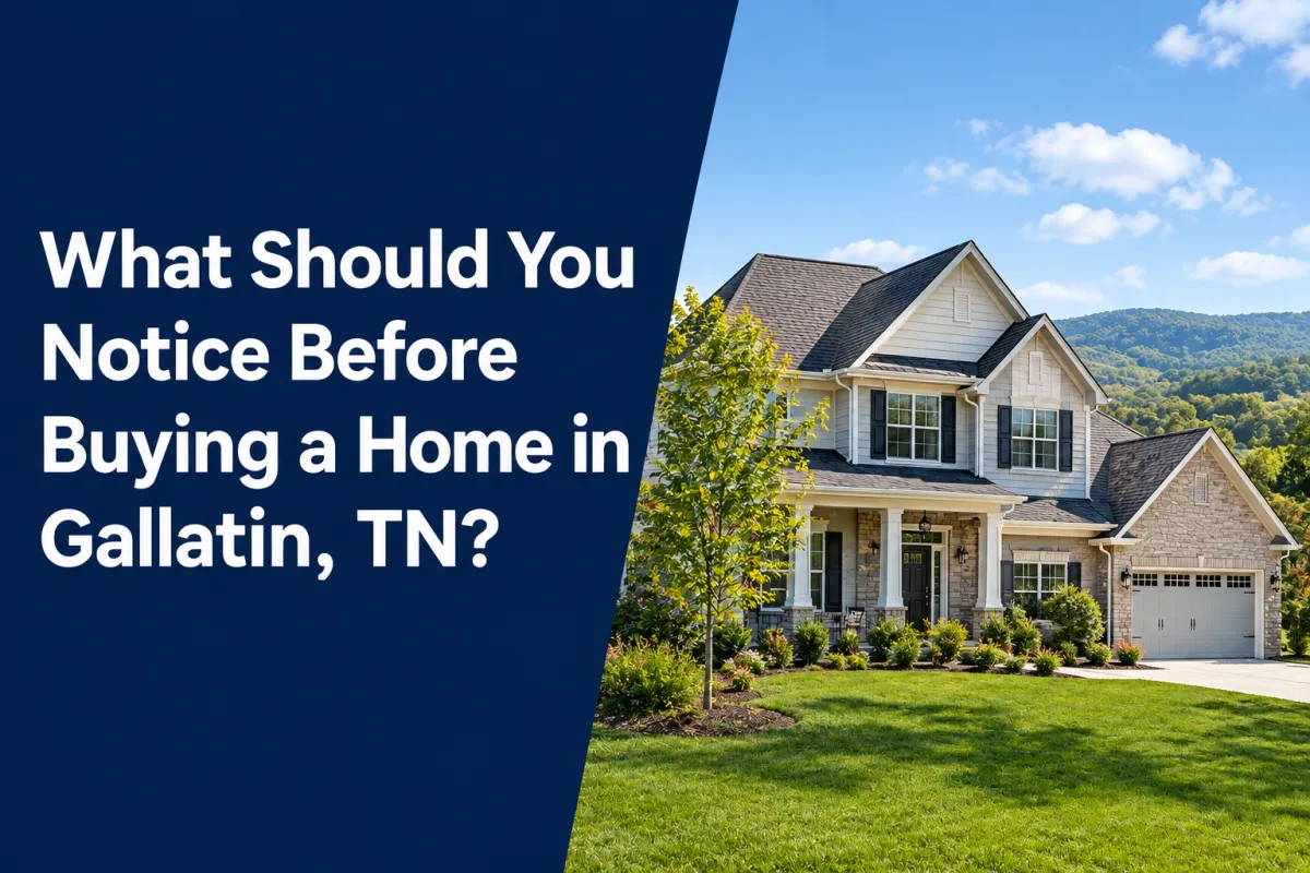 Gallatin TN home with a welcoming yard and residential neighborhood setting