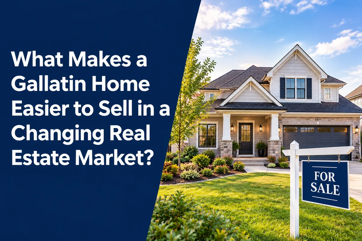 Gallatin TN home prepared for sale in a changing real estate market
