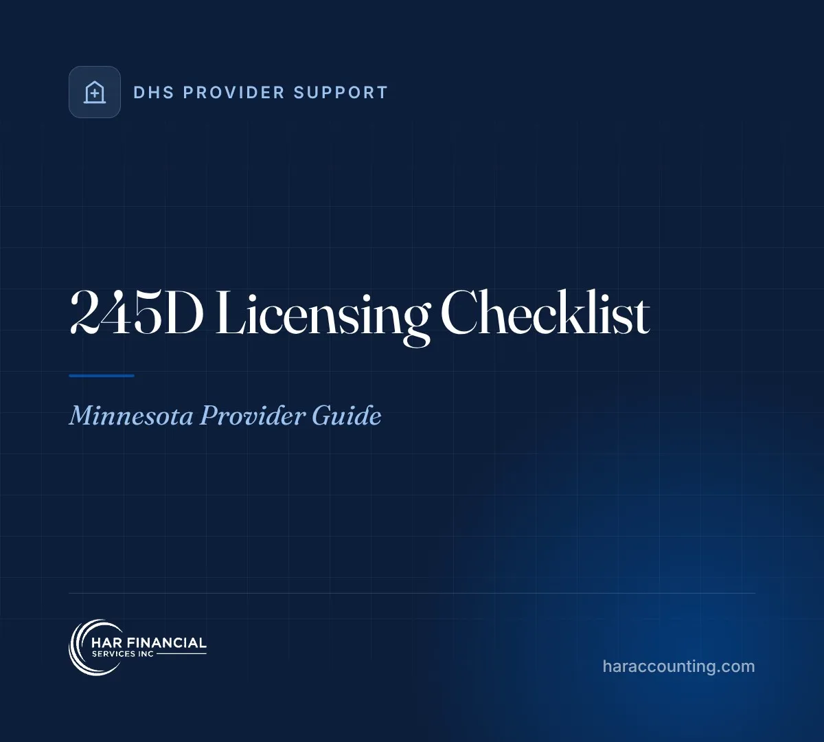 245D Licensing Checklist: Minnesota Provider Guide
