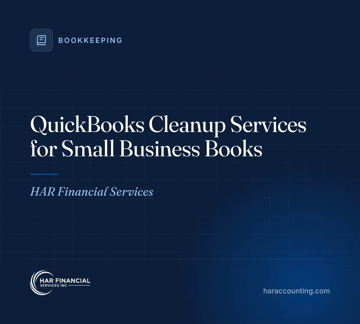 QuickBooks Cleanup Services for Small Business Books