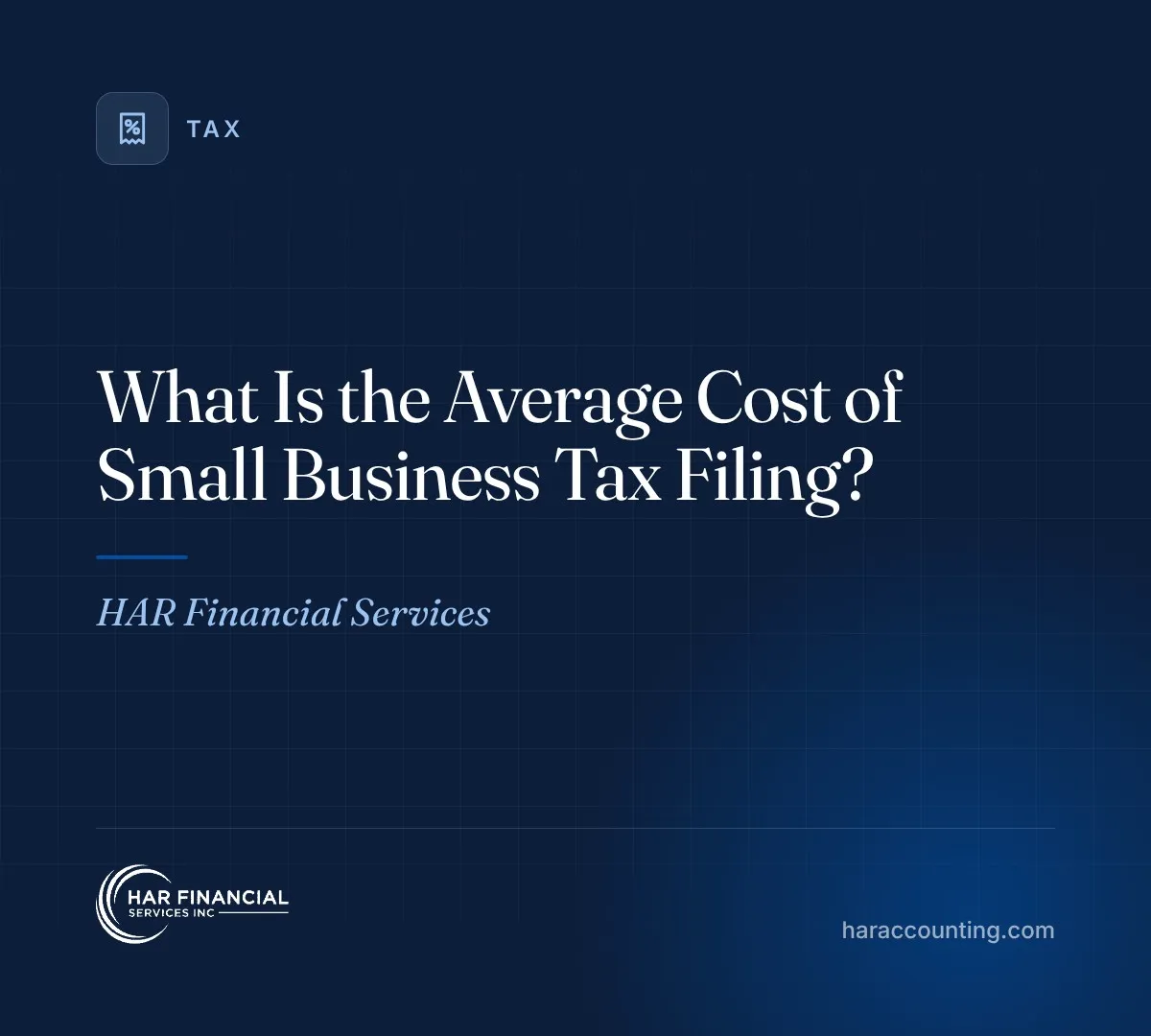 What Is the Average Cost of Small Business Tax Filing?
