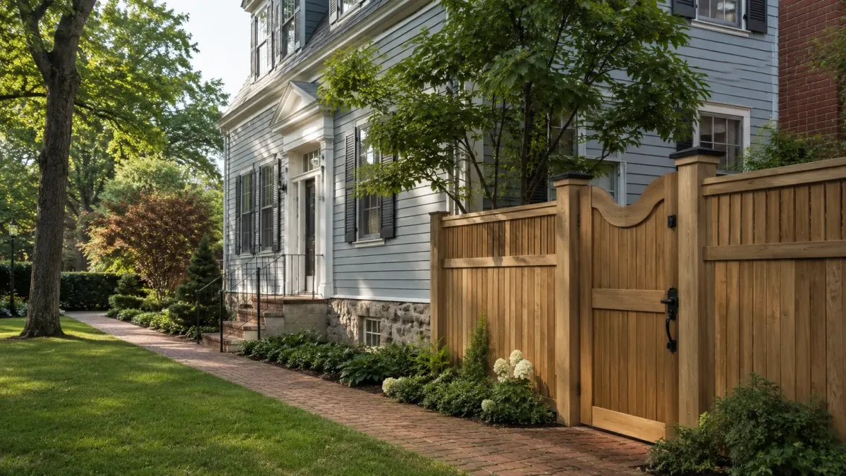 Modern Privacy Fence & Landscaping